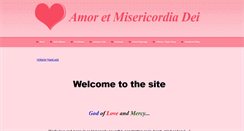 Desktop Screenshot of amor-et-misericordia-dei.com