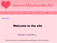 Tablet Screenshot of amor-et-misericordia-dei.com